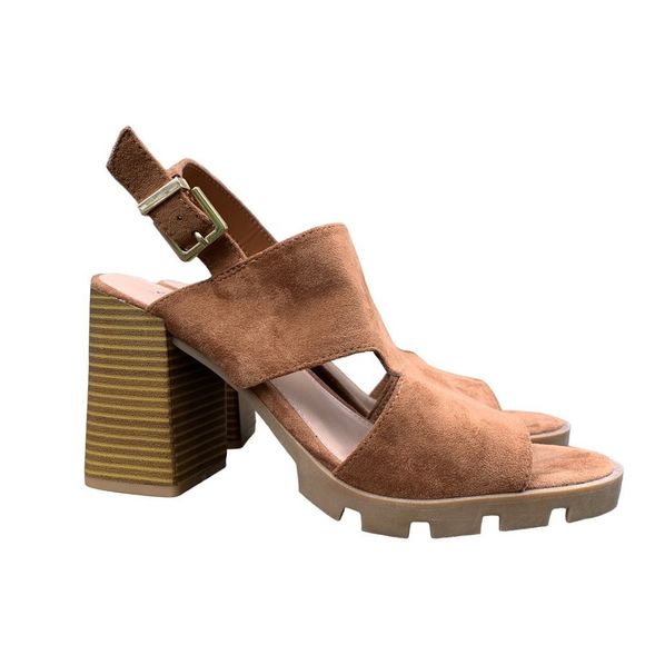 a.n.a Tan Block Heel Sandals - Picture 11 of 12